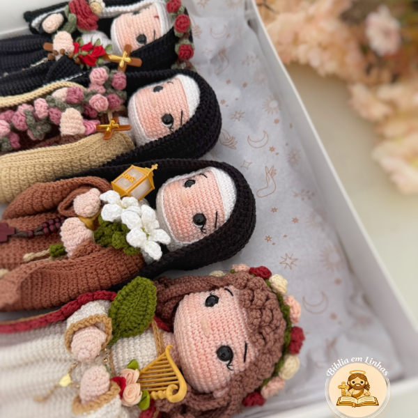 As Quatro Virtudes | Flores de Fé - 15cm Cada