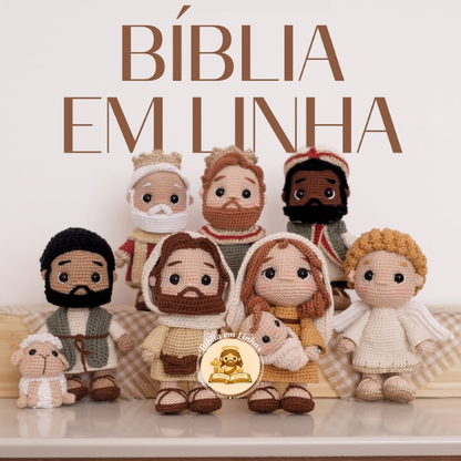 Coleção Nascimento de Jesus – 07 Amigurumis Bíblicos | 15cm